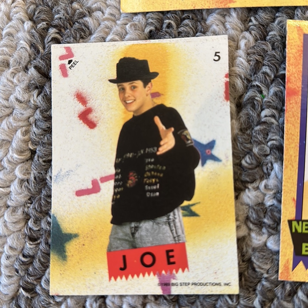 Vintage Collectible New Kids on the Block trading cards